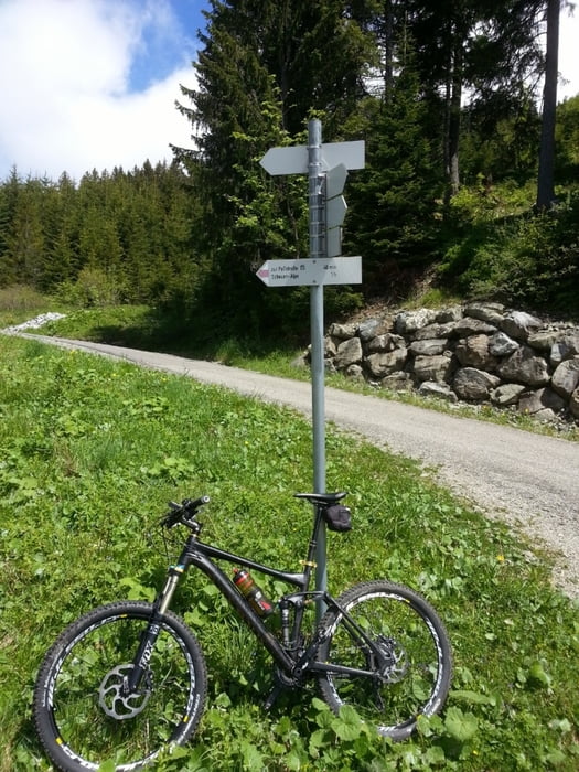 Mountainbike Von Baad Kleinwalsertal nach Hittisau über Riedbergpass