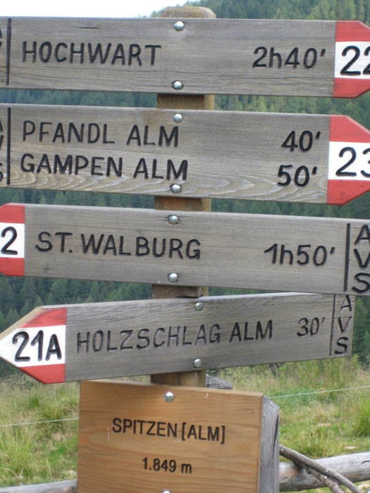 Garmisch-Riva Tag 4: Meran - Ultental - Spitzenalm - Gampenalm - Cles