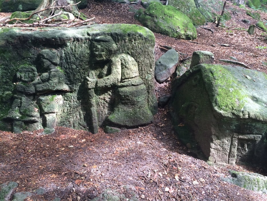 Felsentrail Pfälzerwald (im Uhrzeigersinn)