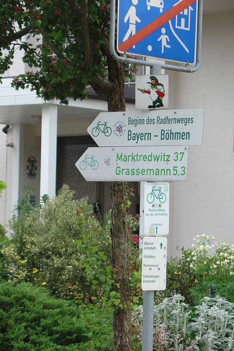 Radtour Bayern Böhmen Etappe 1 Bischofsgrün - Weiden 