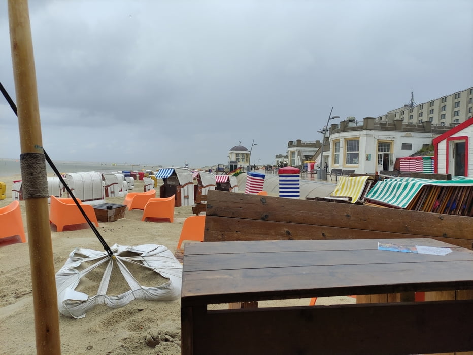 Borkum - Quer am Hauptstrand