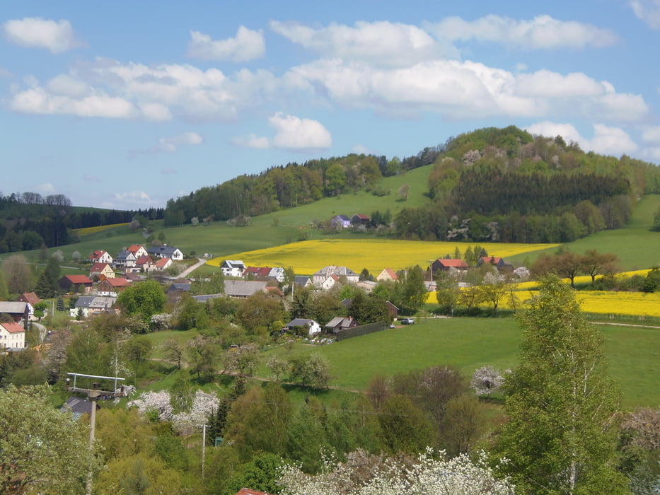 Panorama Sächsische Schweiz von Hankehübel und Waitzdorfer Höhe 