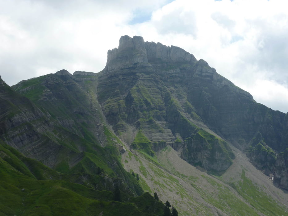 Schönenbach - Diedamskopf (Schneckenloch - Kälbelegüntlealpe -  Hahnenköpfle - Gerachsattel)