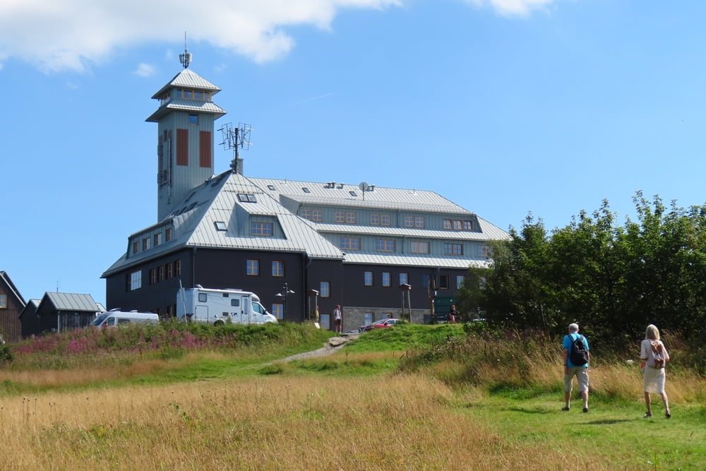 Der Fichtelberg mit dem MTB