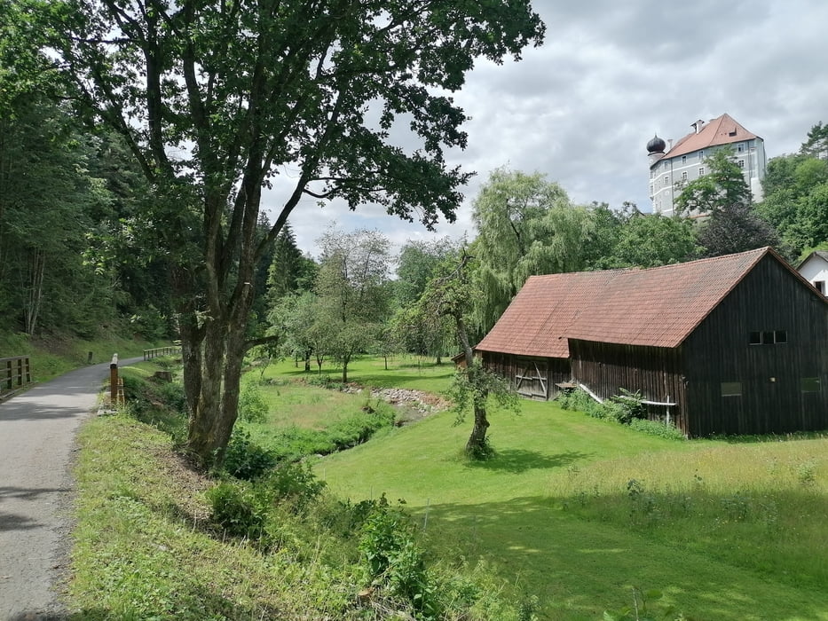 663. Hirschenbühl, Über Bahndammradweg > Wenzenbach, Jakobsweg > Wiesent und zurück