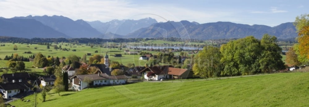 Aidlinger Höh Forsthaus Höhlmühle von Habach B472 bei Murnau