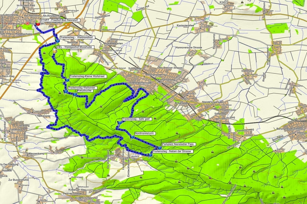 Mountainbike: Deistertour - Waldrandtrail (Tour 57032)