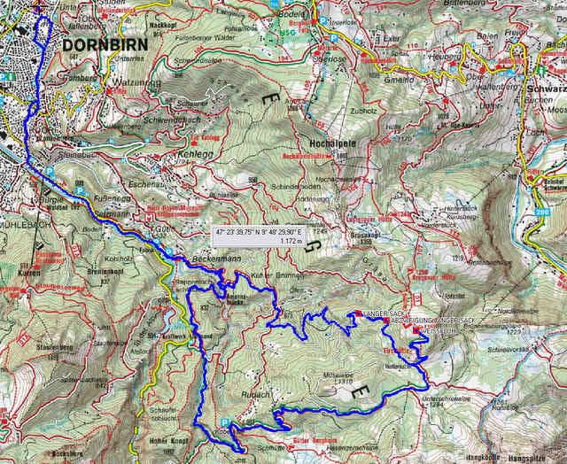 Mountainbike: Dornbirn Weissfluh Alpe (Tour 9479)